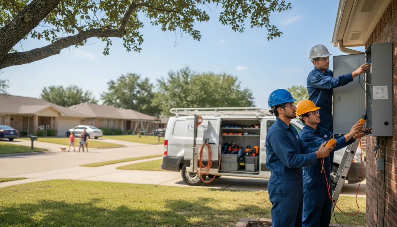 Certified electrician providing emergency electrical services in Congerville, IL